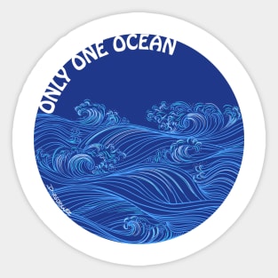 Only One Ocean - Waves 2 Sticker